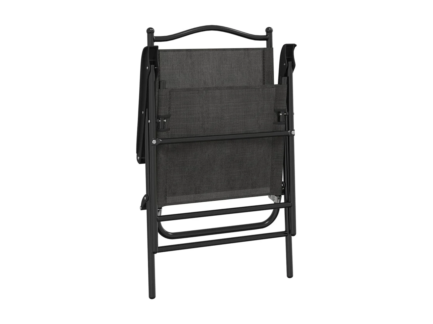 Chaises de jardin pliables lot de 4 en acier et textilène