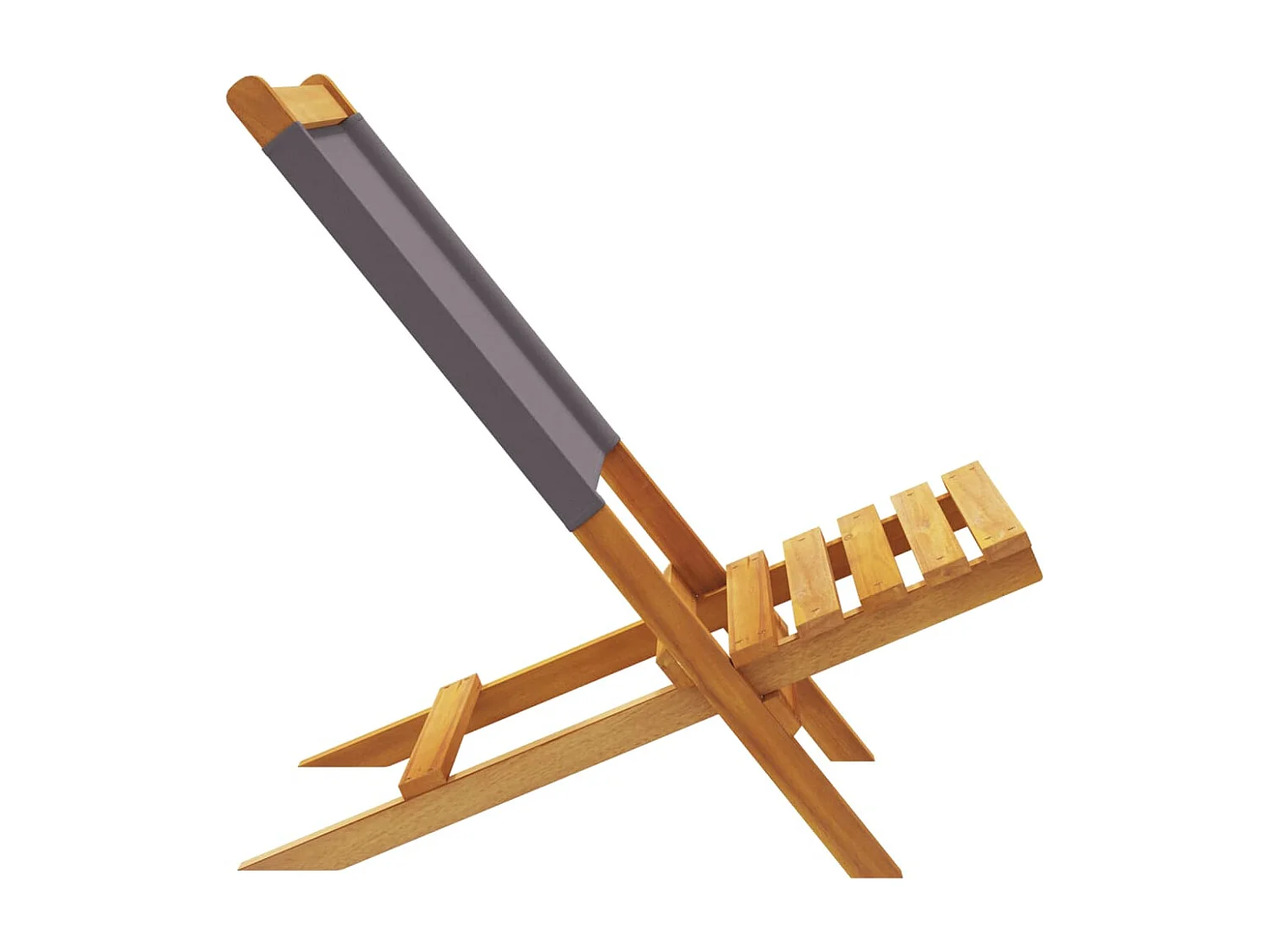 Chaises de jardin pliantes lot de 8 tissu et bois massif