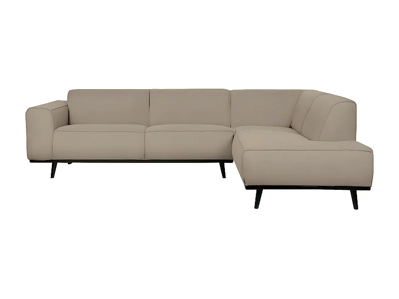 STATEMENT - 4-Sitzer-Ecksofa, gerade, Stoff, beige