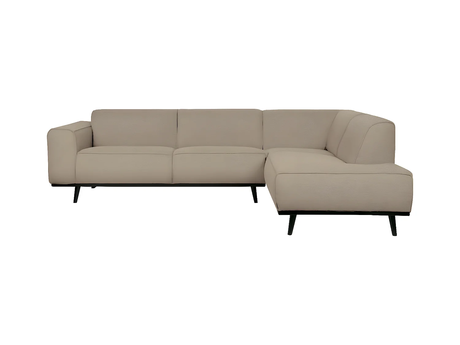 STATEMENT - 4-Sitzer-Ecksofa, gerade, Stoff, beige