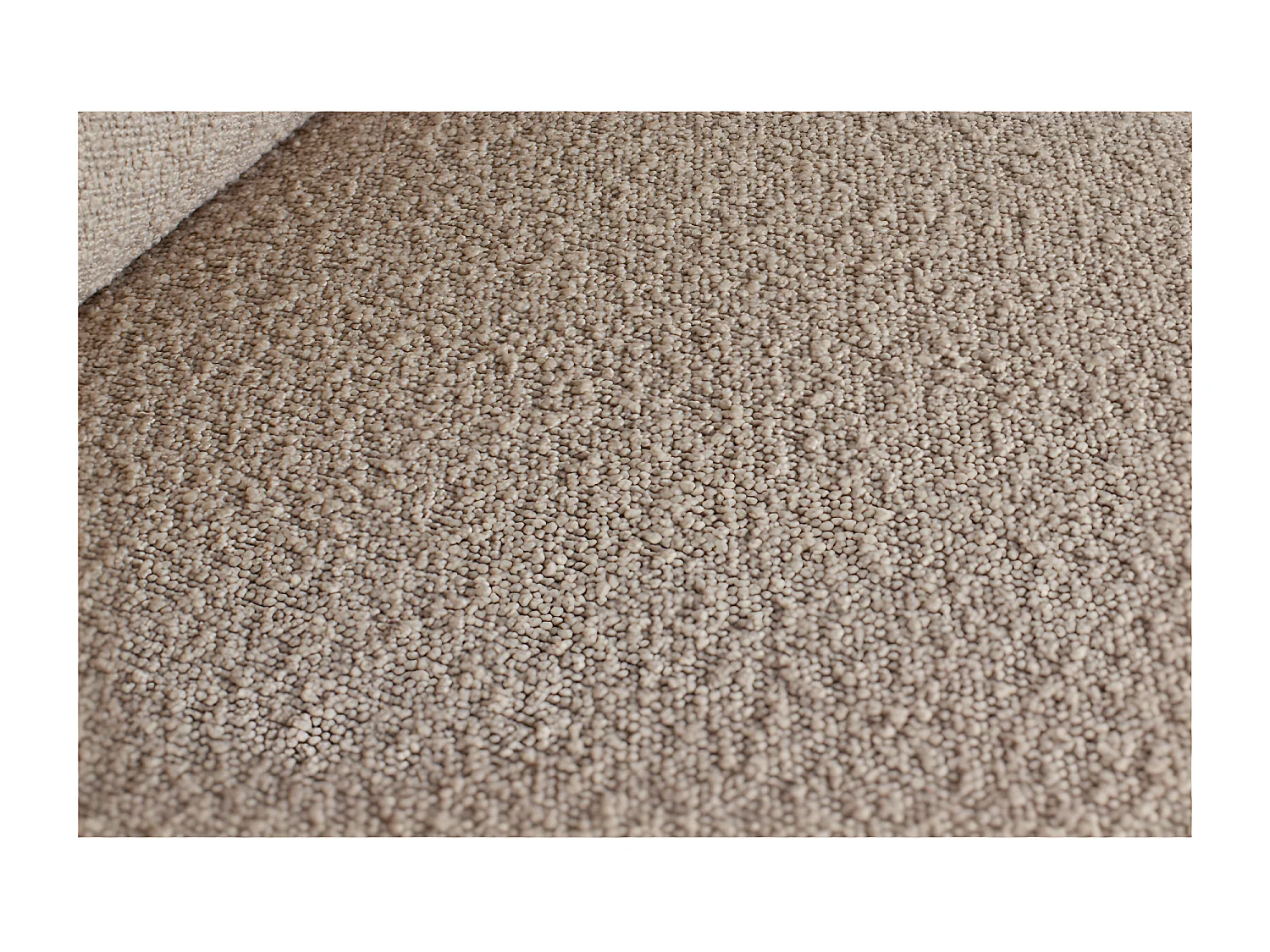 STATEMENT - Divano angolare destro a 4 posti in tessuto beige