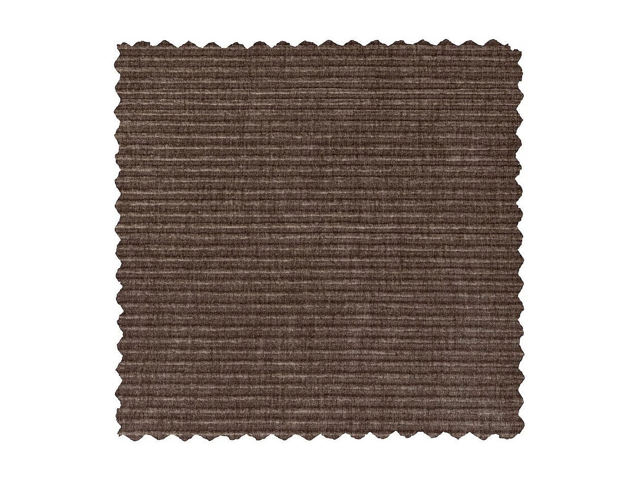 STATEMENT - Sofá de 4 plazas en tejido acanalado color topo