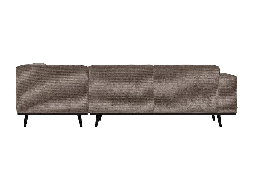 Canapé d'angle droit 4 places en tissu côtelé STATEMENT