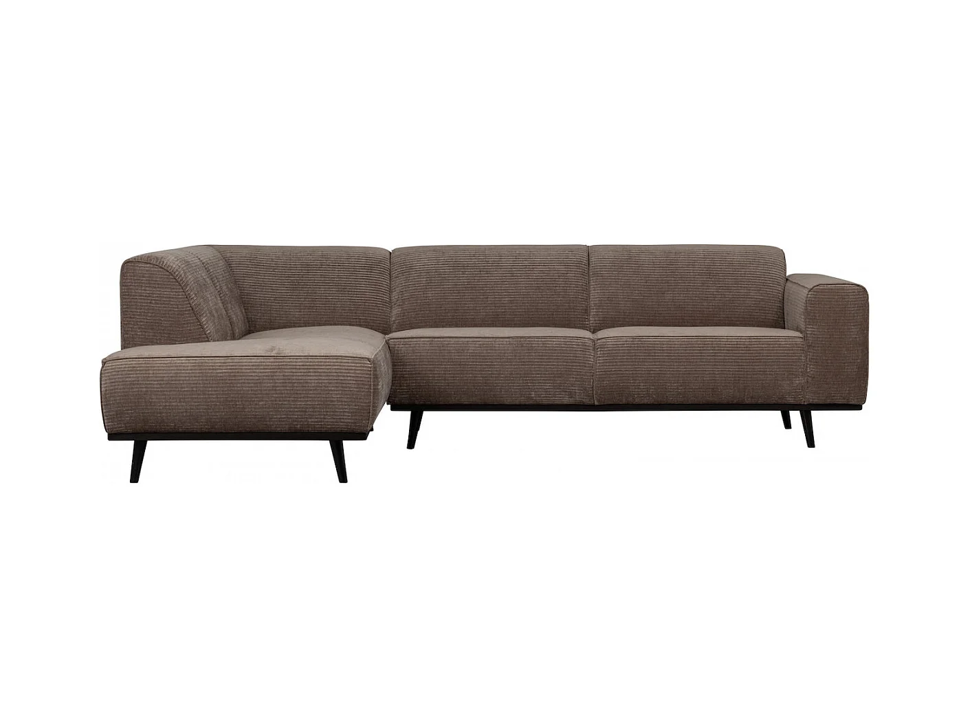 STATEMENT - Ecksofa links in Cord Taupe