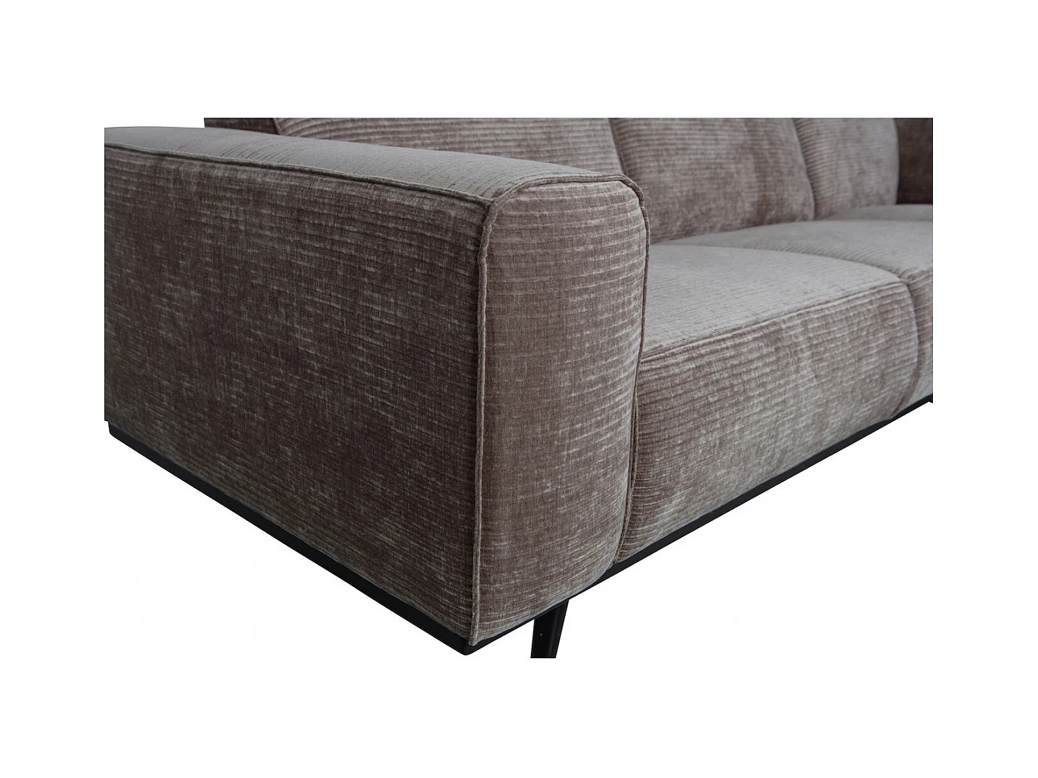 STATEMENT - Ecksofa links in Cord Taupe