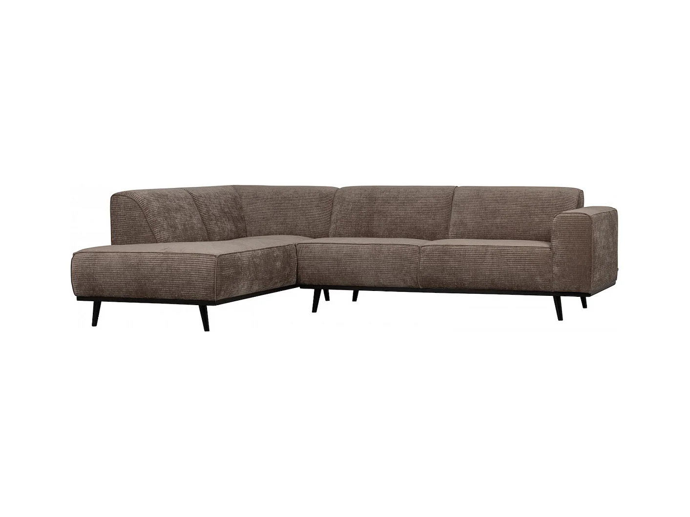 STATEMENT - Ecksofa links in Cord Taupe