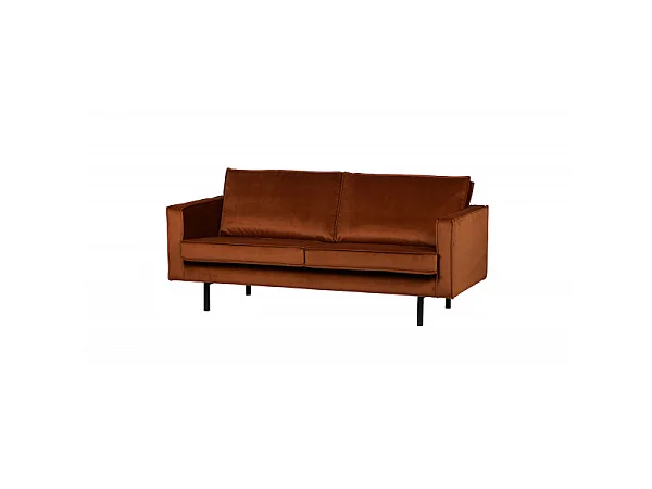 RODEO - Canapé 2 places velours rouille