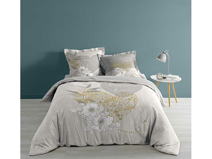 douceur d'intérieur, Beddengoedset, 3-delig (240 x 220 cm) Happy Dream, 100% katoen