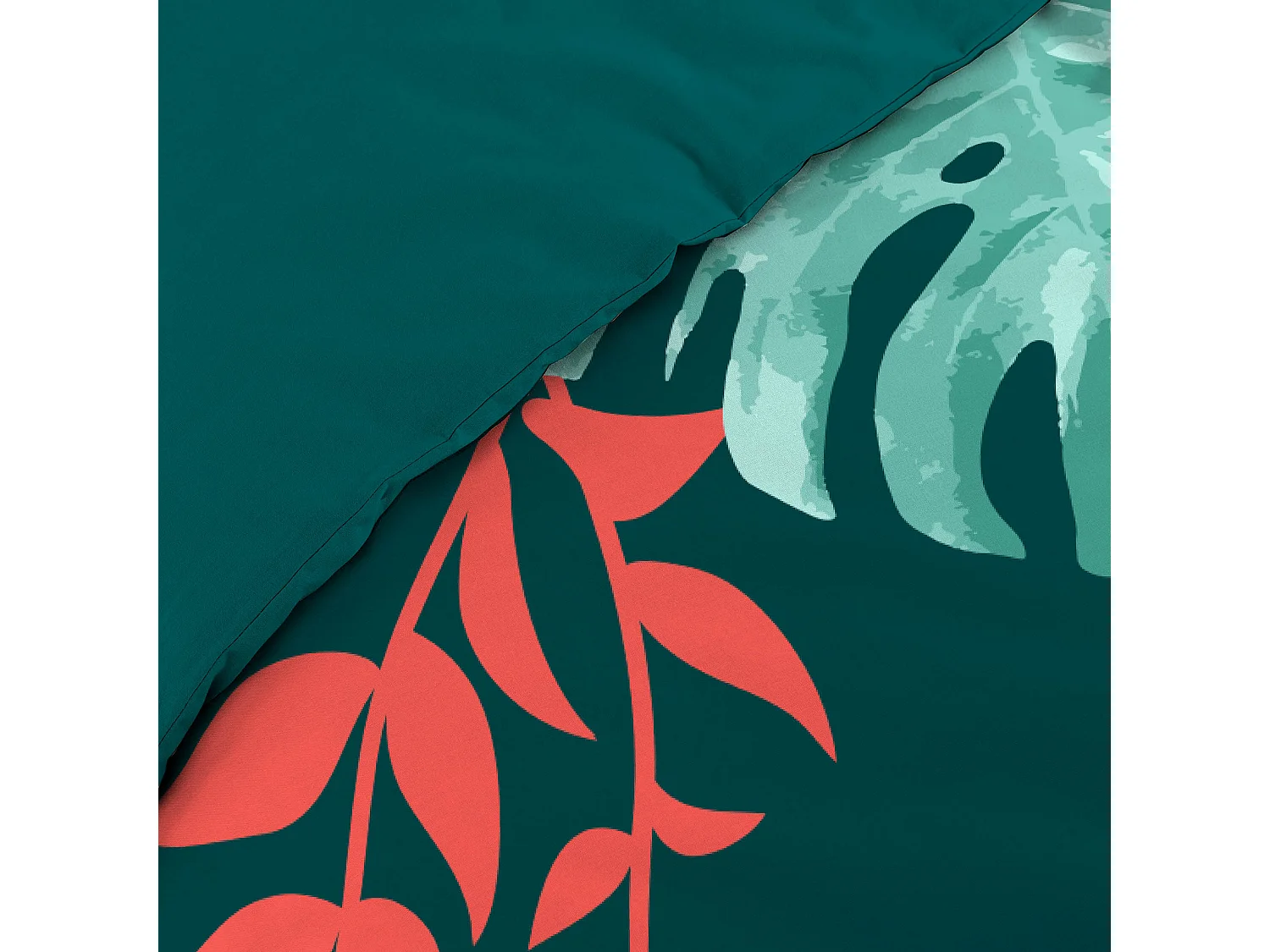 Parure housse couette 240x220 cm Perroquet Caracas