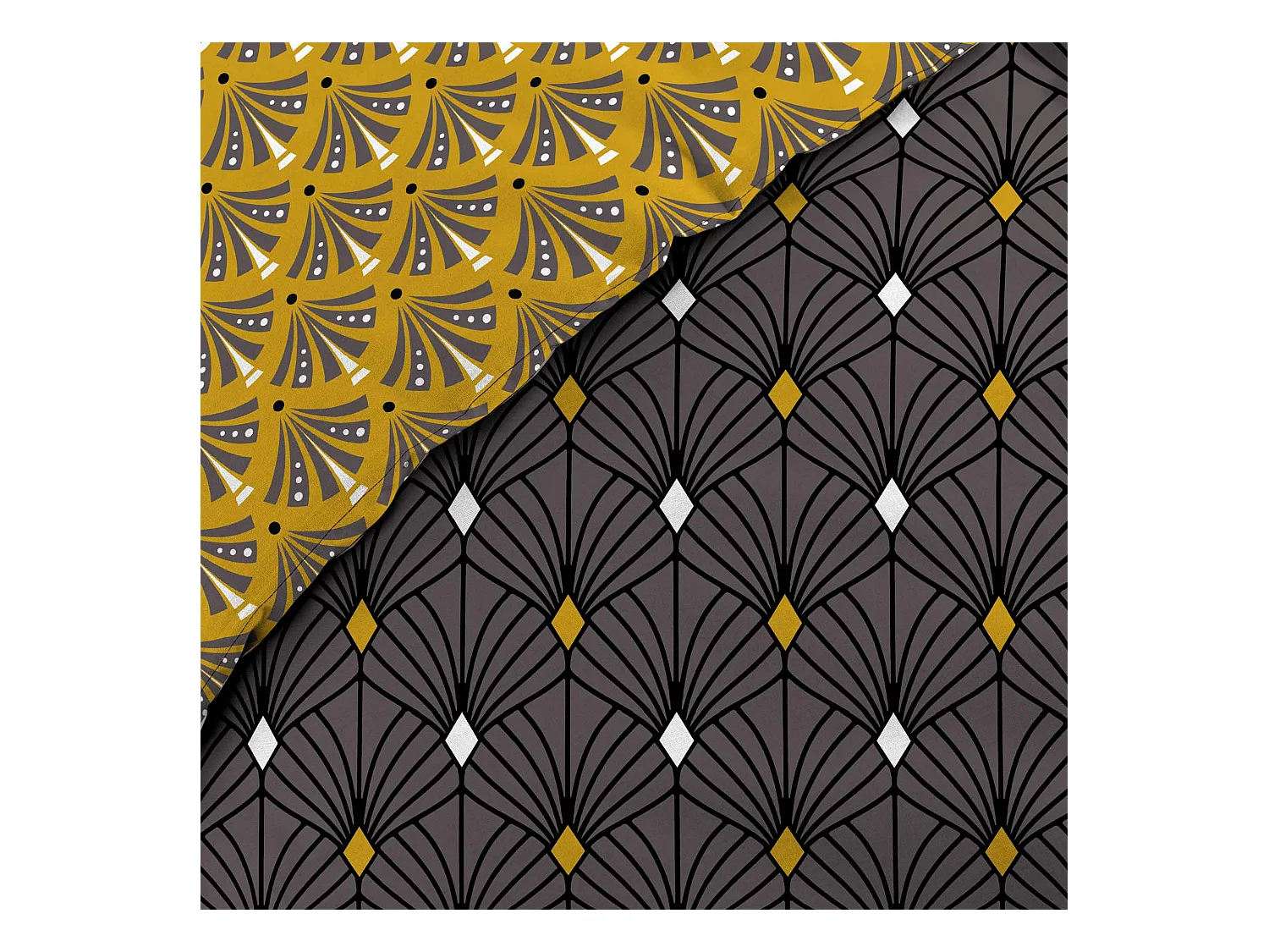 Parure housse couette 240x220 cm Melo gris