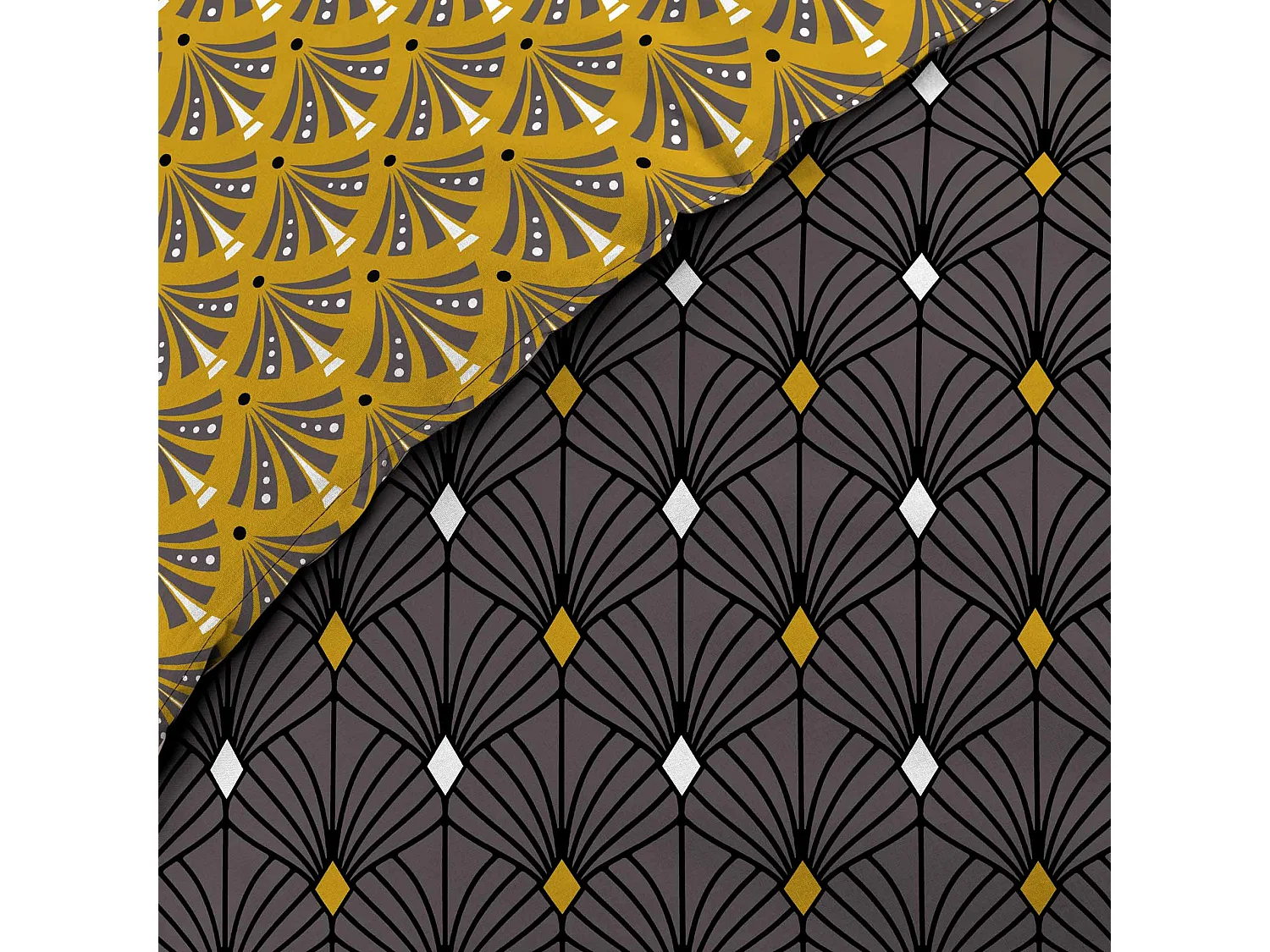 Parure housse couette 240x220 cm Melo gris