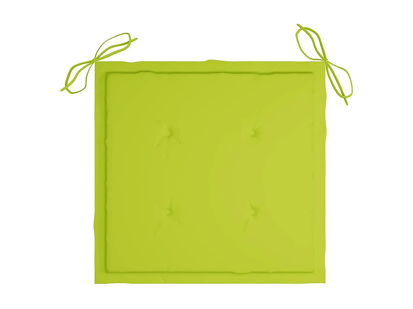 Conjunto de 4 cadeiras de jardim empilháveis com almofadas, teca maciça