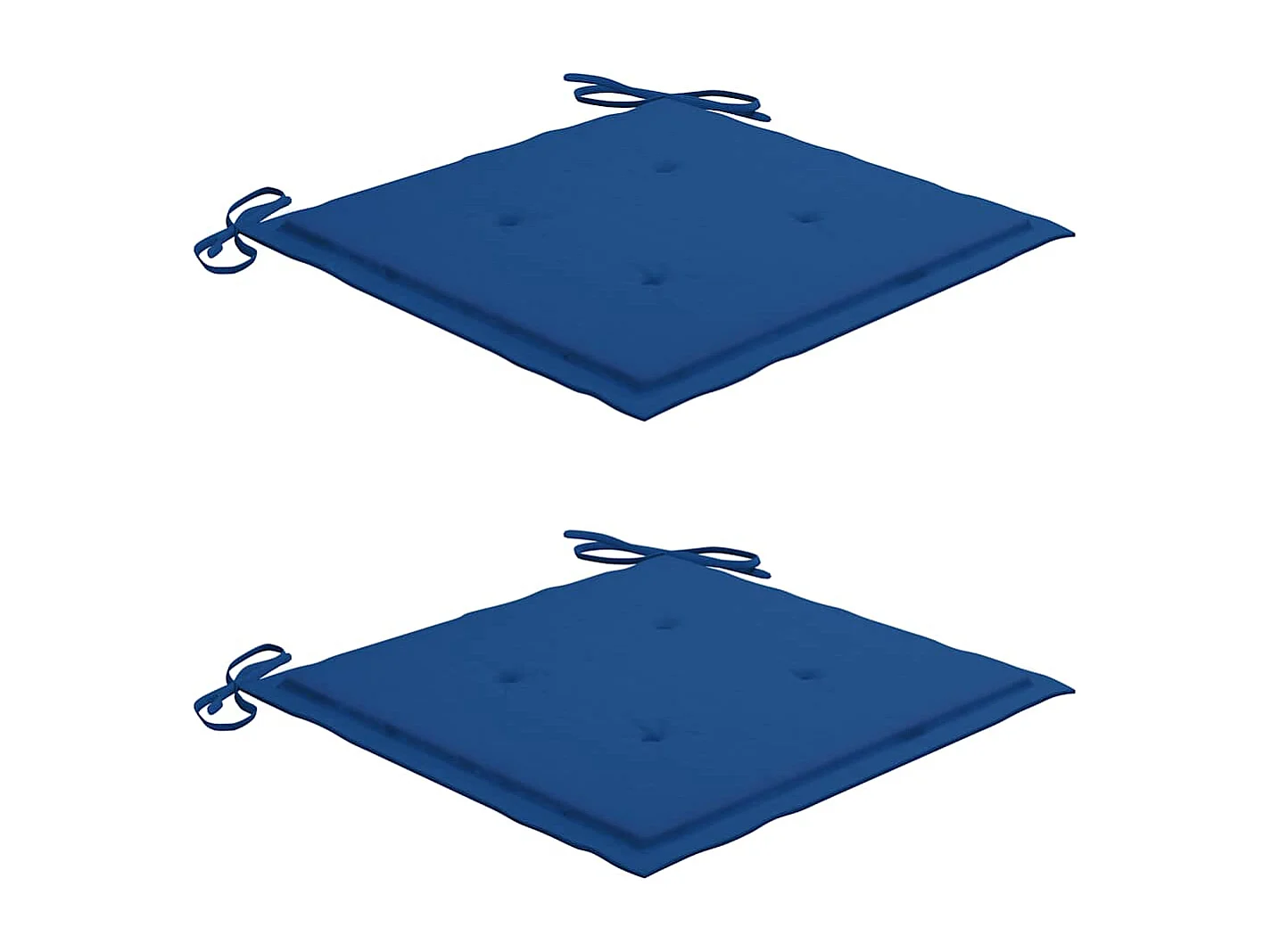 Chaises de jardin avec coussins lot de 2 Bois d'acacia massif