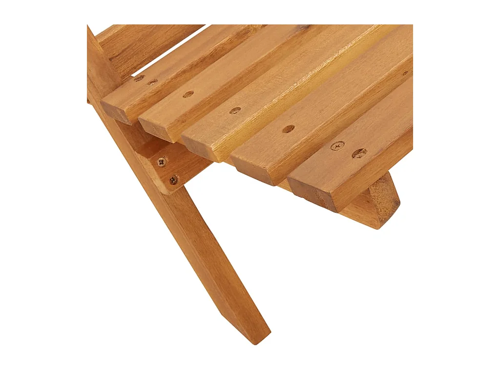 Set di 4 sedie pieghevoli da giardino in tessuto e legno massello