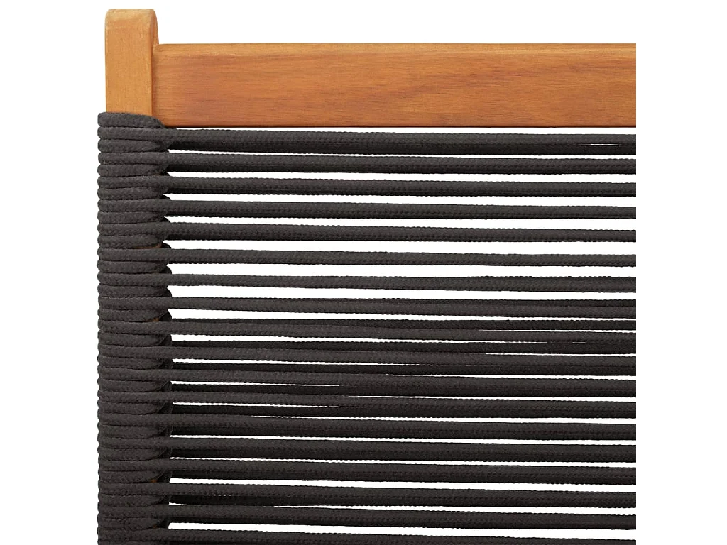 Chaises de jardin pliantes lot de 4 noir bois d'acacia massif