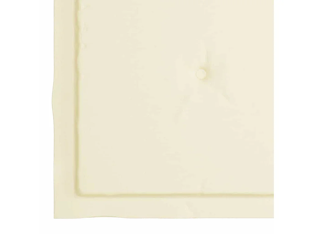 Conjunto de 4 cadeiras de jardim e almofadas creme Madeira de teca maciça
