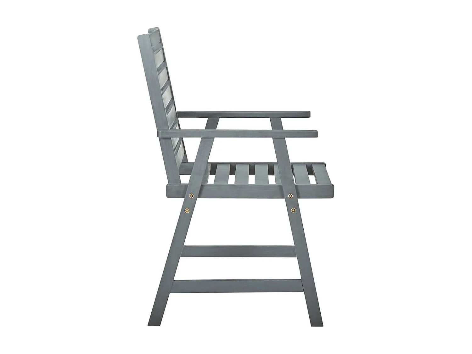 Garten-Esszimmerstühle 3er-Set und Kissen aus massiver Akazie