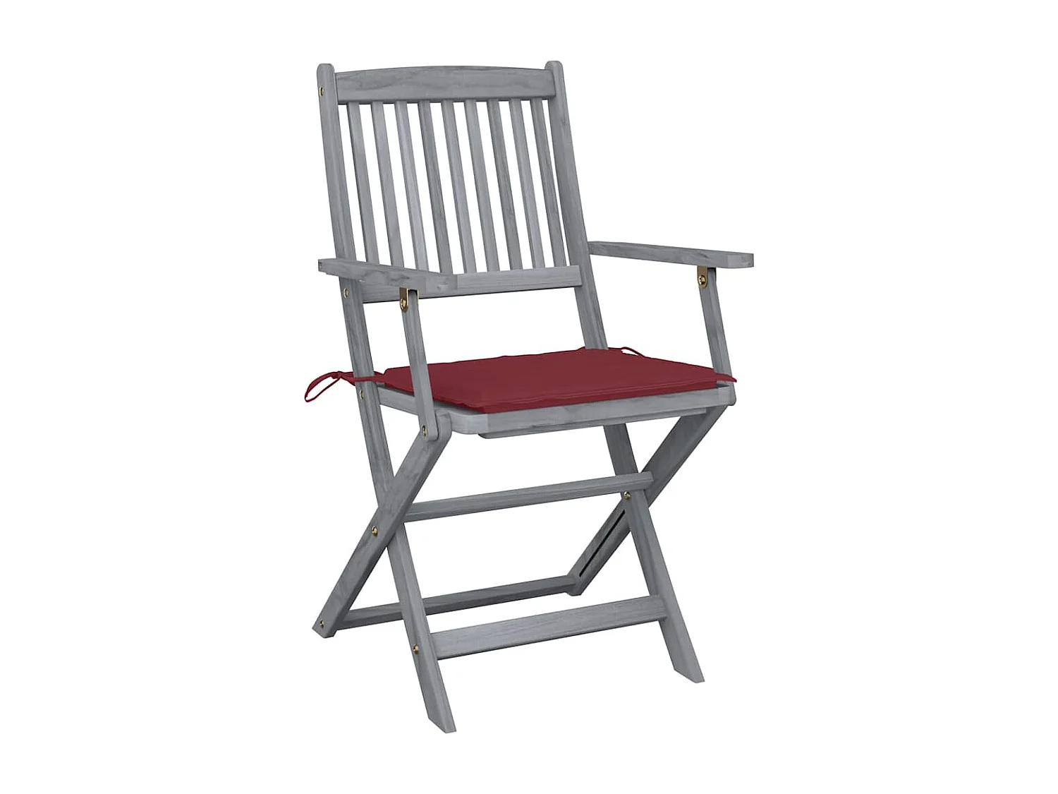 Outdoor Klappstühle 6er Set und Auflagen Akazienholz