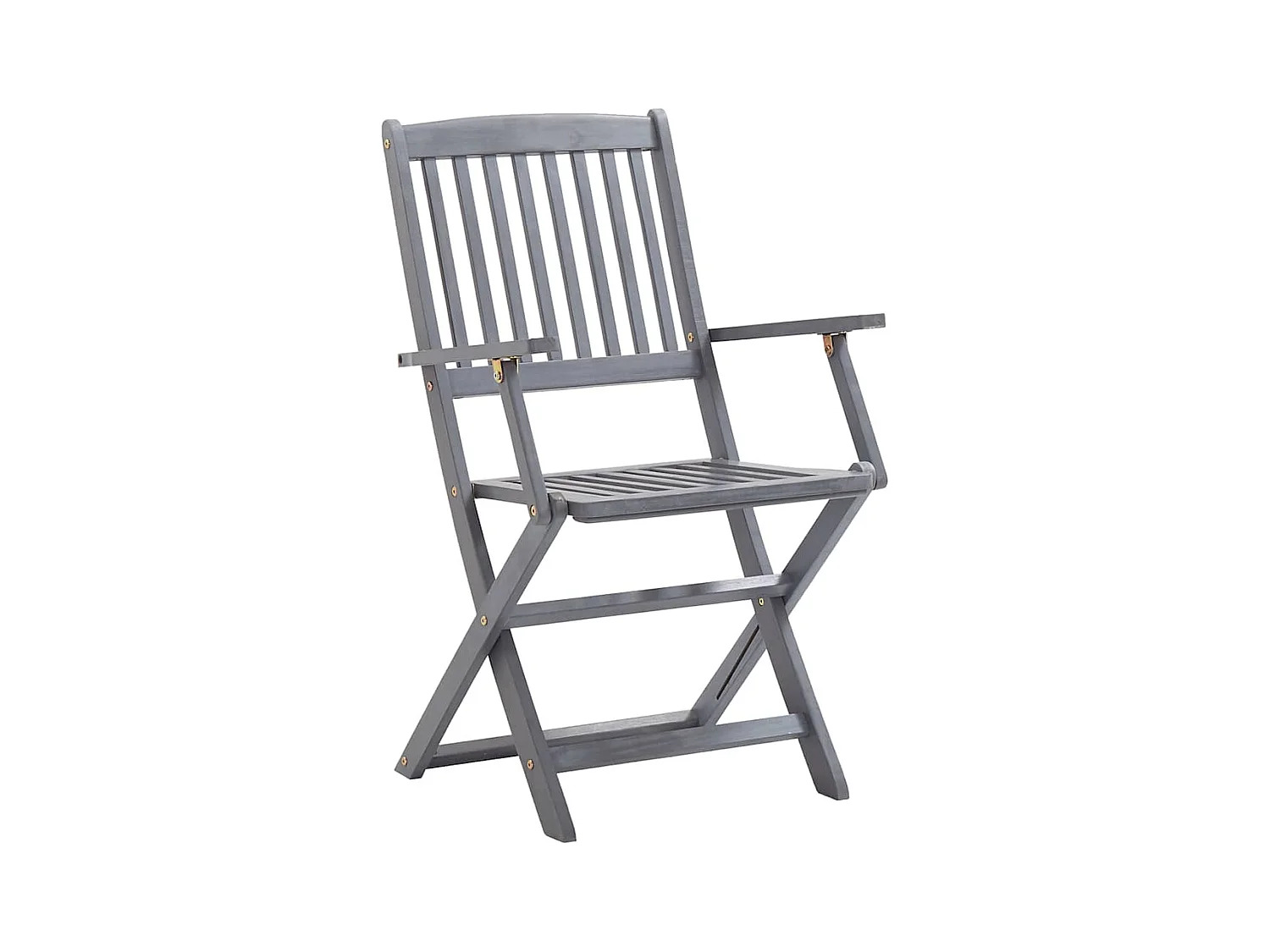 Chaises pliables d'extérieur lot de 6 et coussins Bois d'acacia