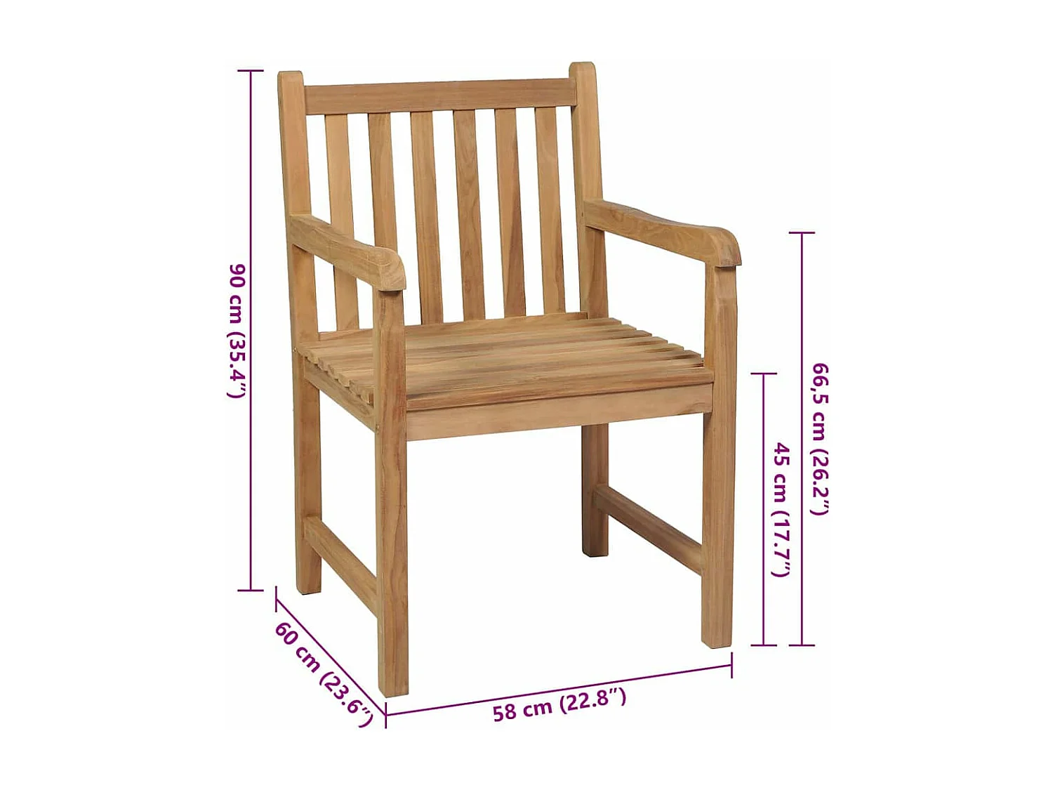 Chaises de jardin lot de 2 et coussins noir Bois de teck massif