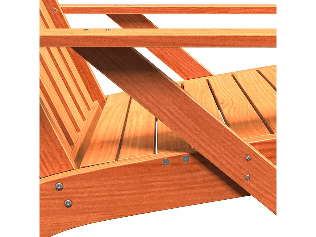 Adirondack Gartenstühle 2er Set braun gewachst 75x77x77 cm