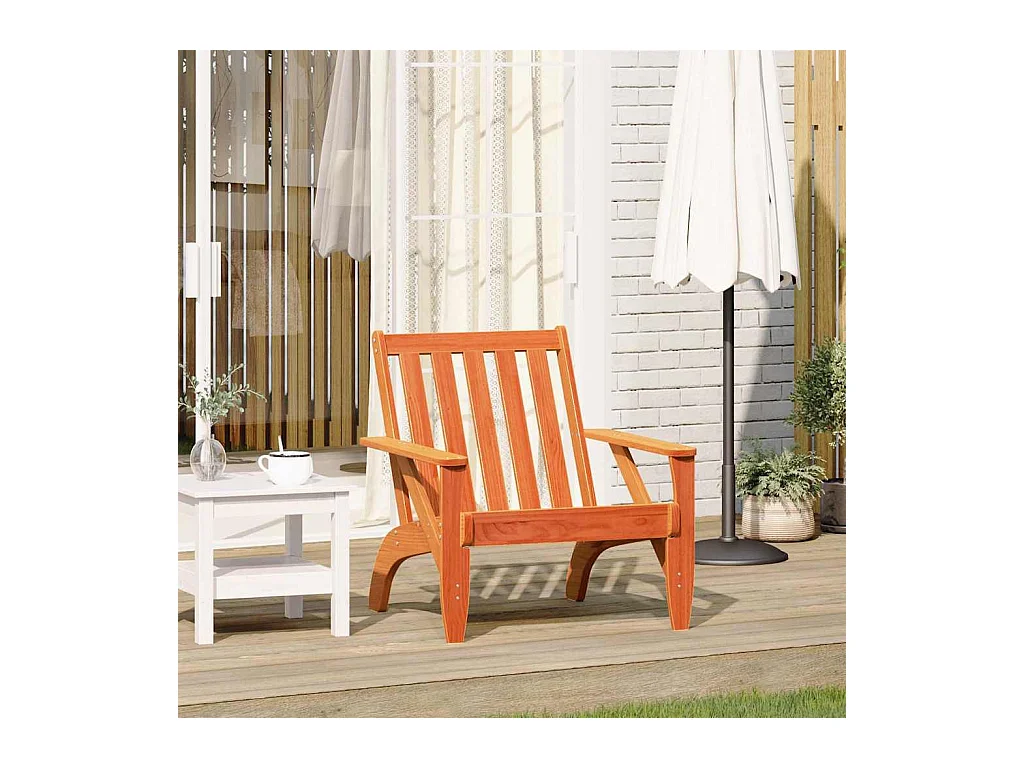 Adirondack Gartenstuhl braun gewachst 75x77x77 cm