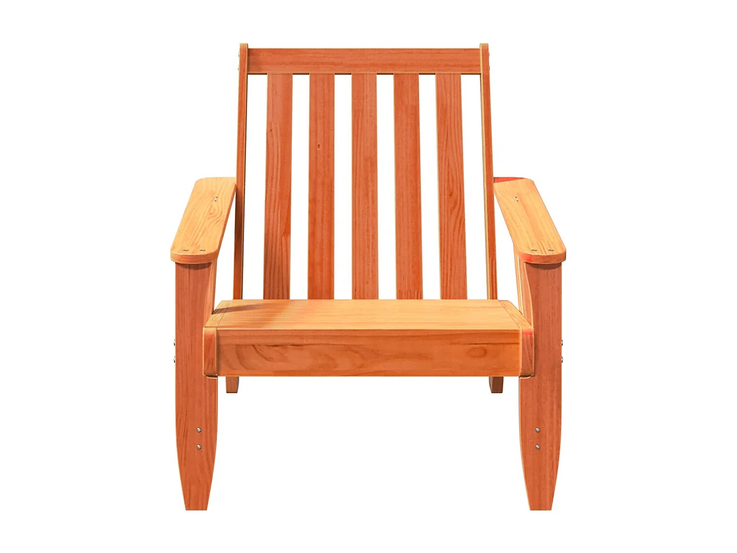 Chaise de jardin adirondack cire marron 75x77x77 cm