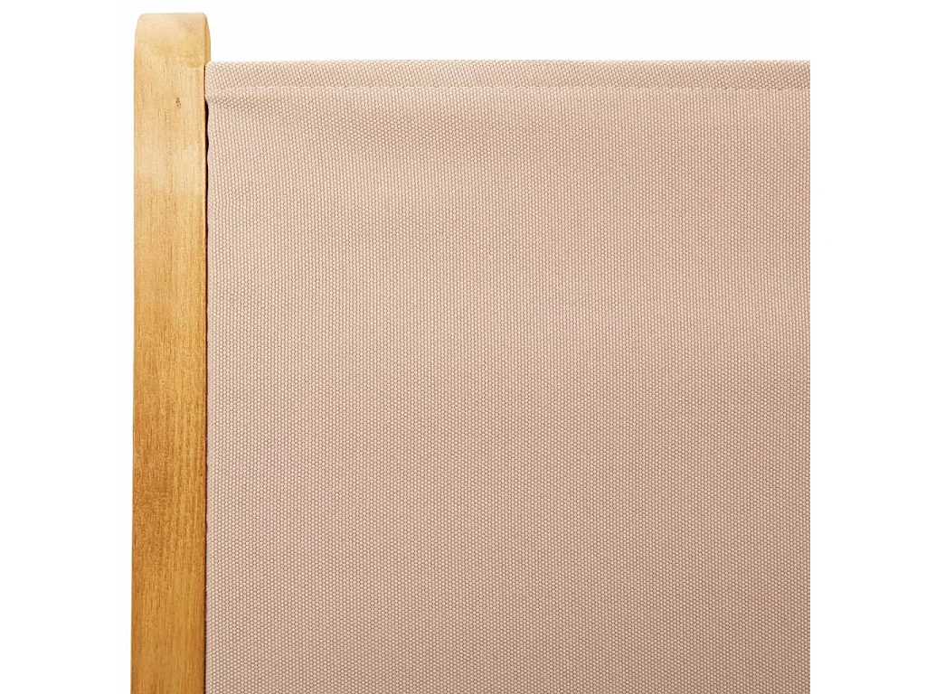 Set di 8 sedie da giardino reclinabili in tessuto color tortora e legno massello