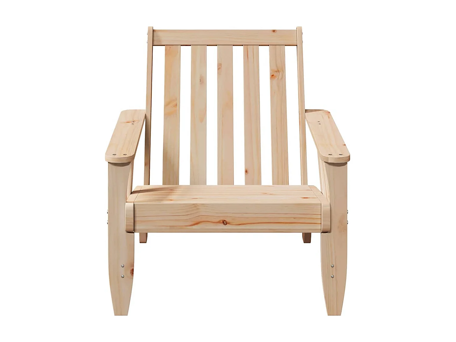 Chaise de jardin adirondack 75x77x77 cm bois massif de pin
