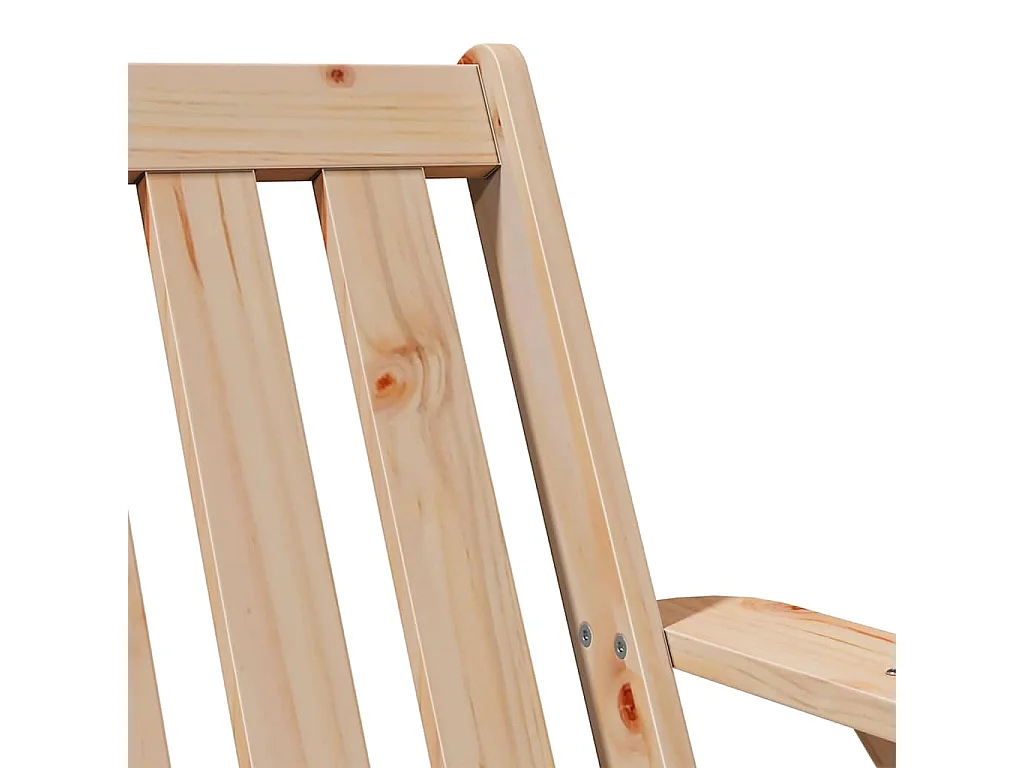 Chaise de jardin adirondack 75x77x77 cm bois massif de pin