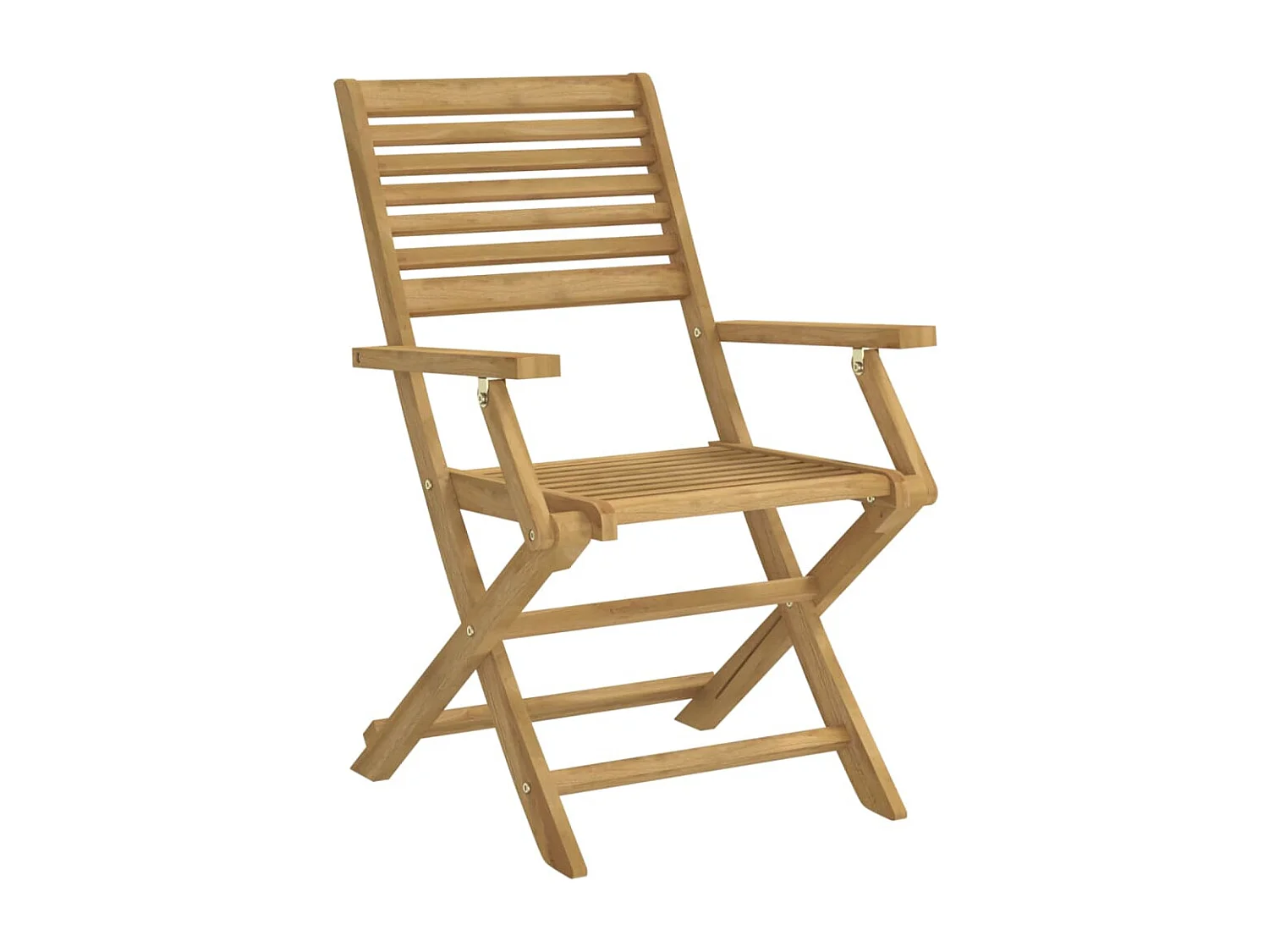Chaises pliables de jardin lot de 6 bois massif d'acacia