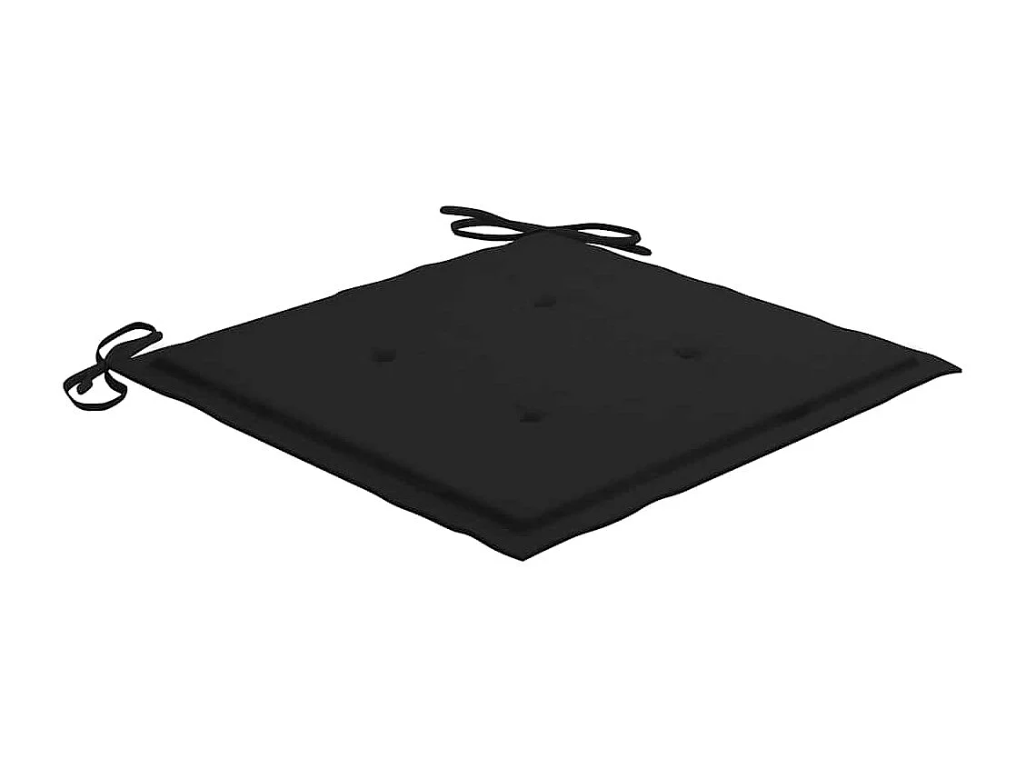 Gartenstühle mit Kissen 4er Set Massivholz Akazie