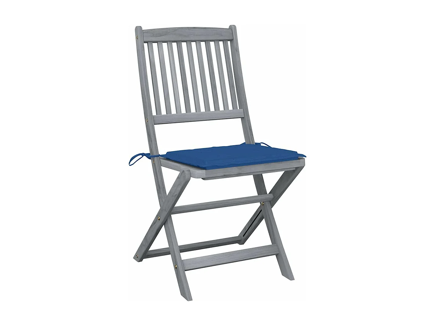 Outdoor Klappstühle 2er Set und Auflagen Akazienholz