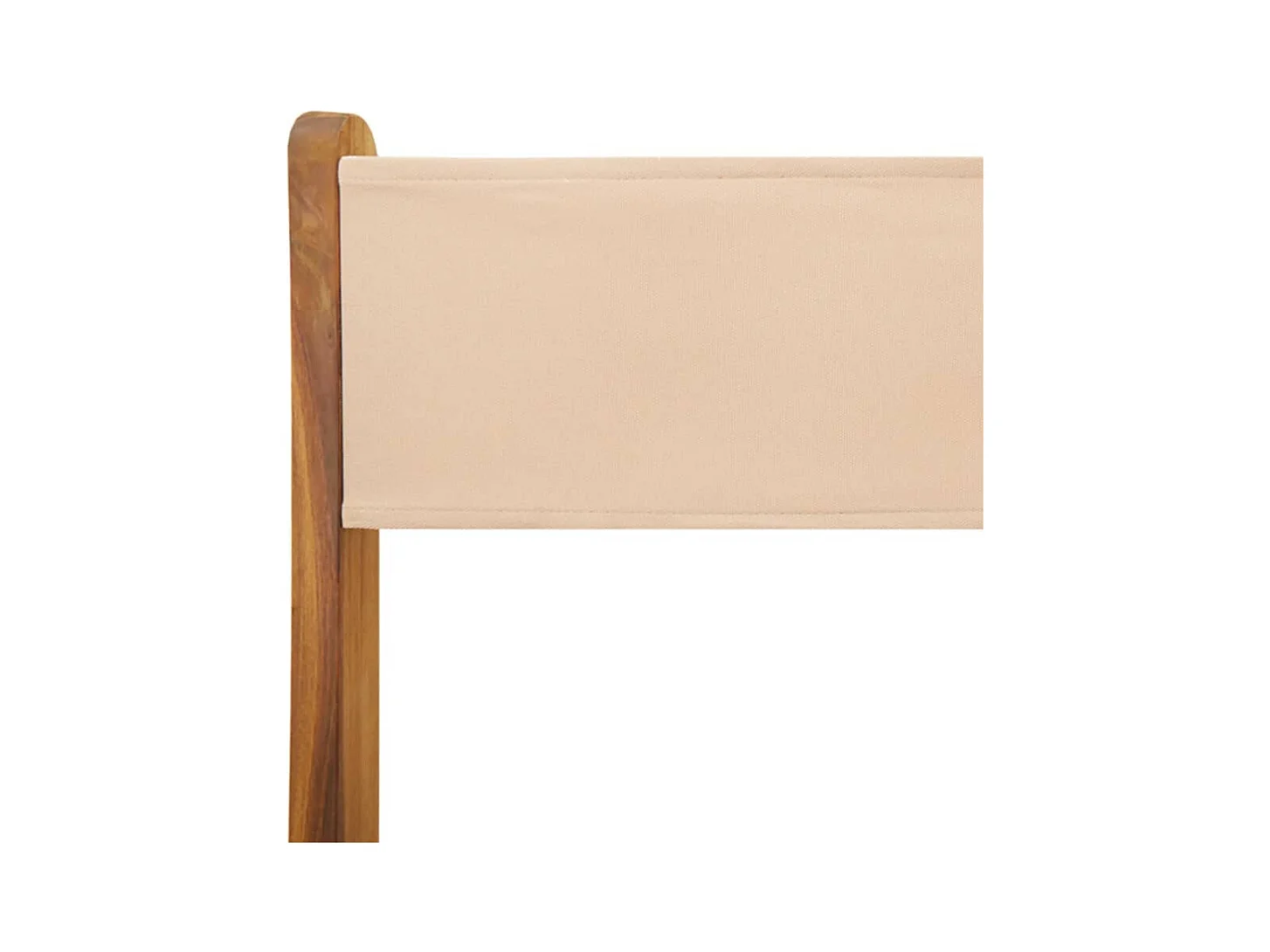 Chaises de jardin pliantes lot de 8 beige tissu et bois massif
