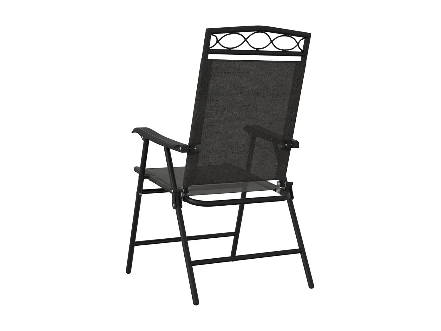 Chaises de jardin pliables lot de 2 en acier et textilène