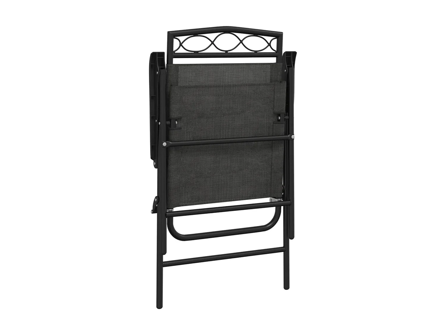 Chaises de jardin pliables lot de 2 en acier et textilène