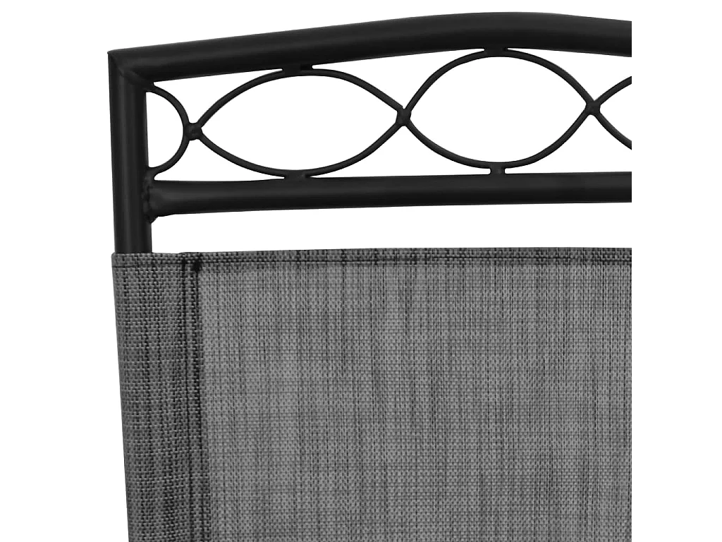 Chaises de jardin pliables lot de 2 en acier et textilène