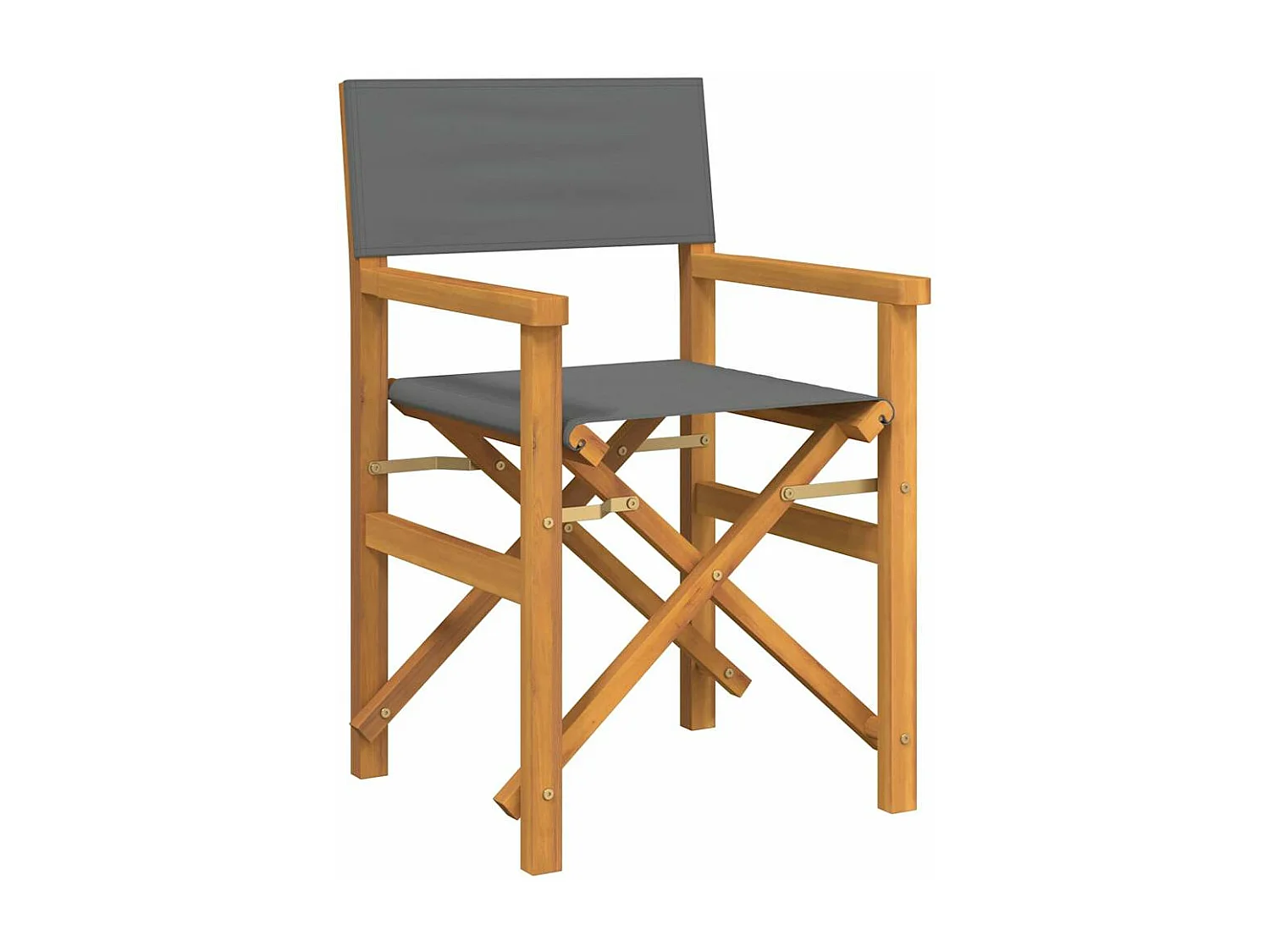 Chaises de metteur en scène pliantes lot de 2 Bois teck massif