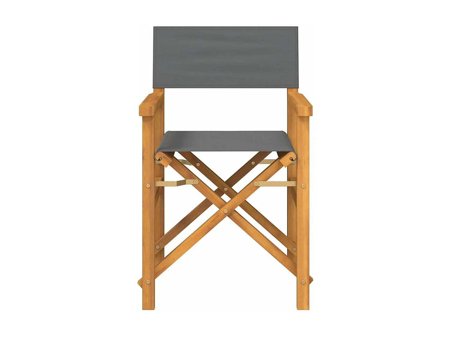 Chaises de metteur en scène pliantes lot de 2 Bois teck massif