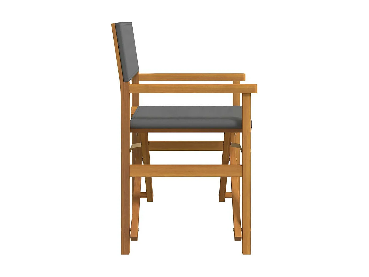 Chaises de metteur en scène pliantes lot de 2 Bois teck massif