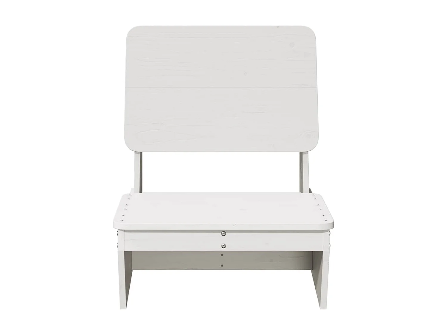 Chaise de jardin blanc 60x64x70,5 cm bois de pin massif