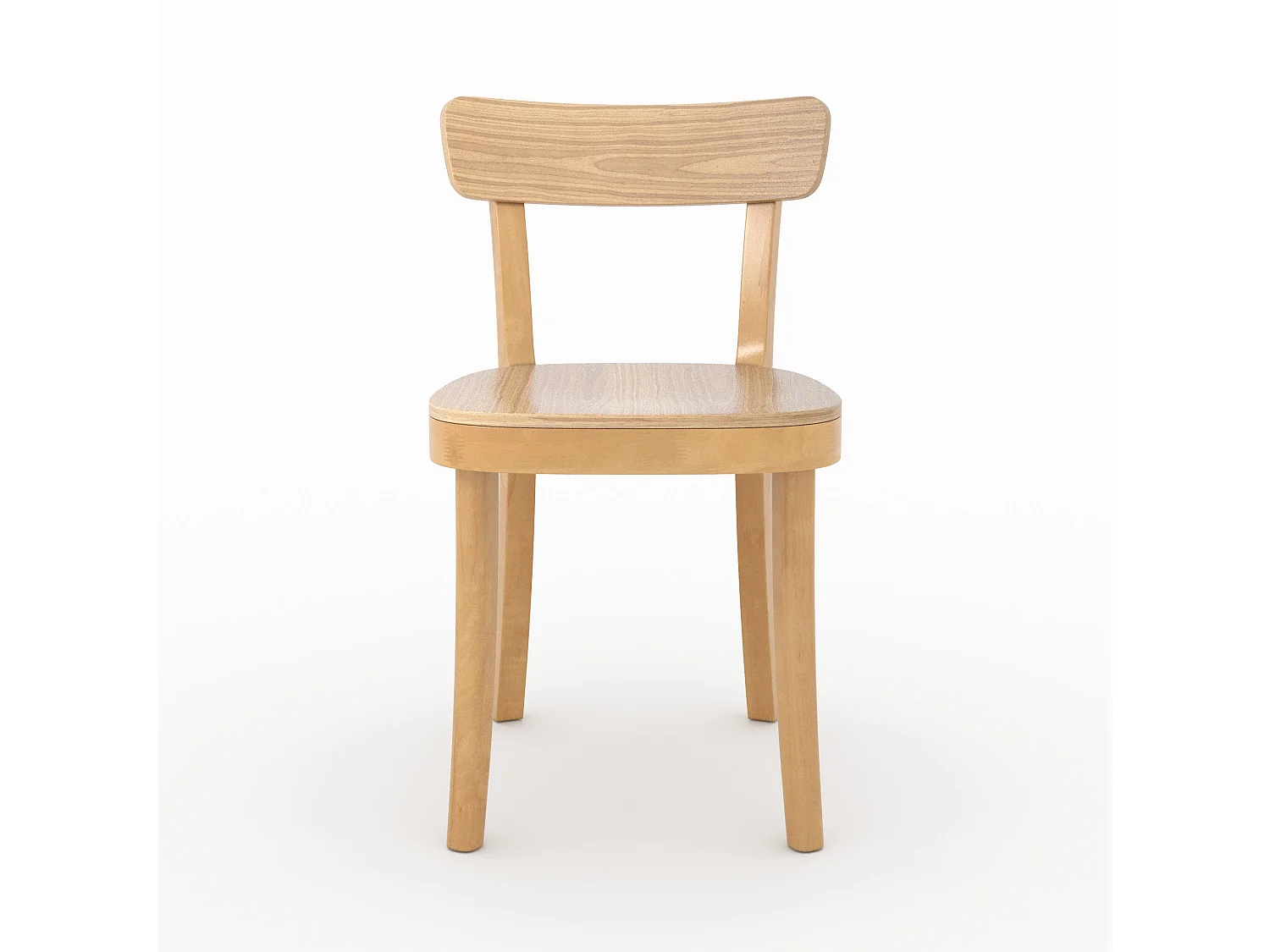 Lot de 2 chaises en bois clair - Keno