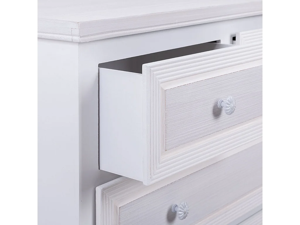 Commode en bois blanche 80x40x105