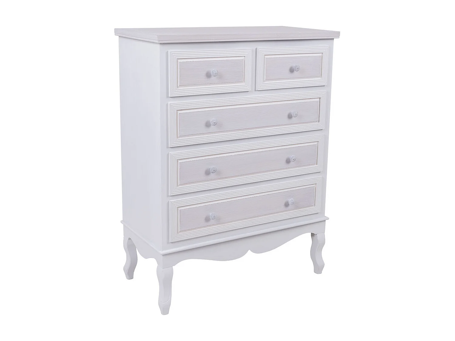 Commode en bois blanche 80x40x105