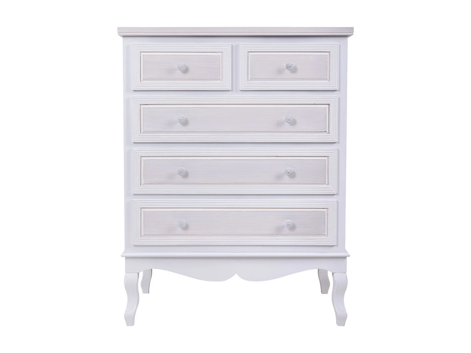 Commode en bois blanche 80x40x105