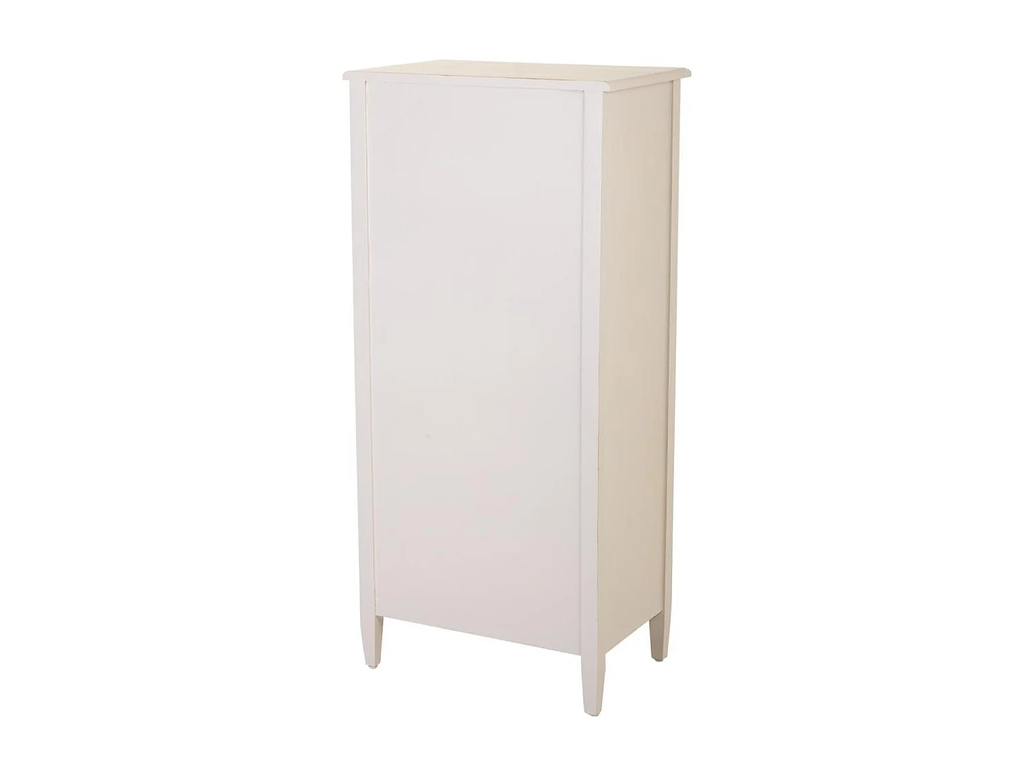 Sinfonier de madera beig 6 cajones 56x36x119h cm