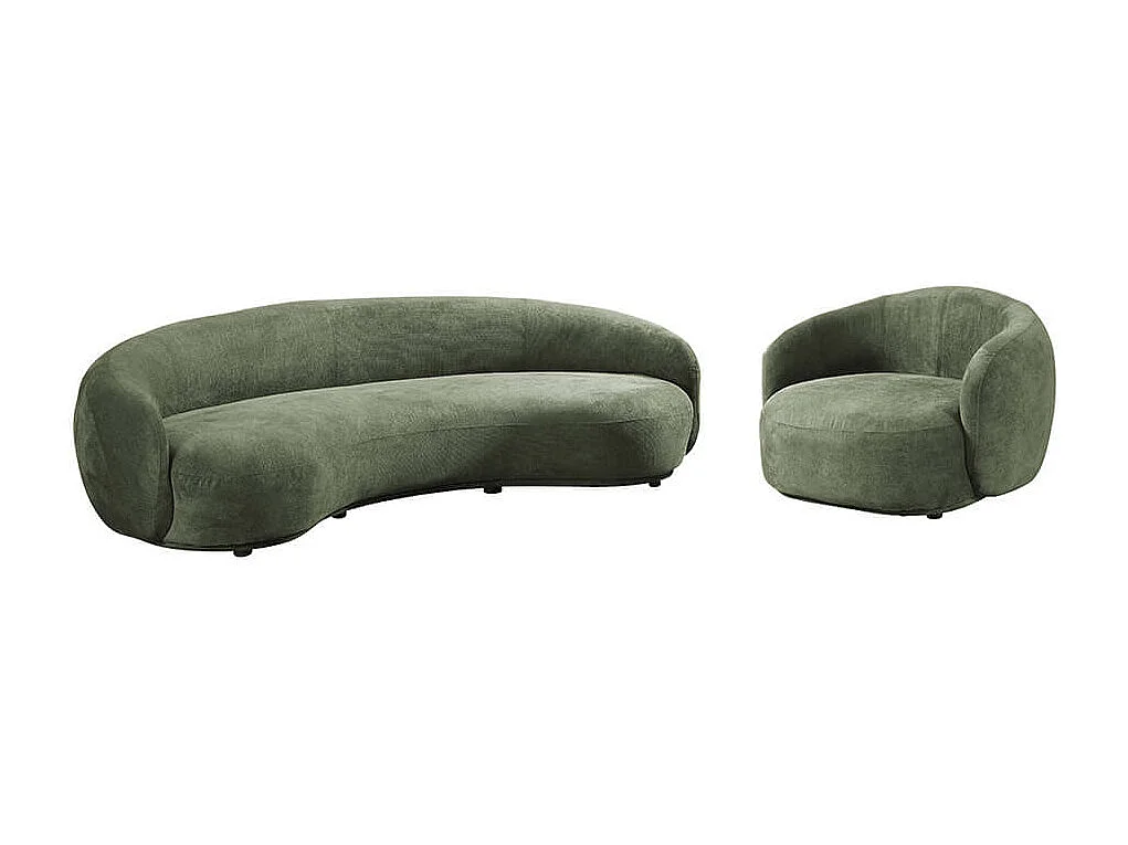 Home Deluxe Ensemble de salon CASARA - Vert foncé