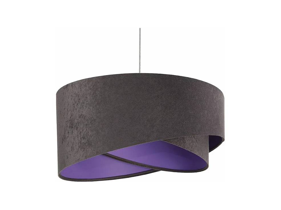 Lampa wisząca GEMSTONE GRAY grafitowa/ciemnofioletowa