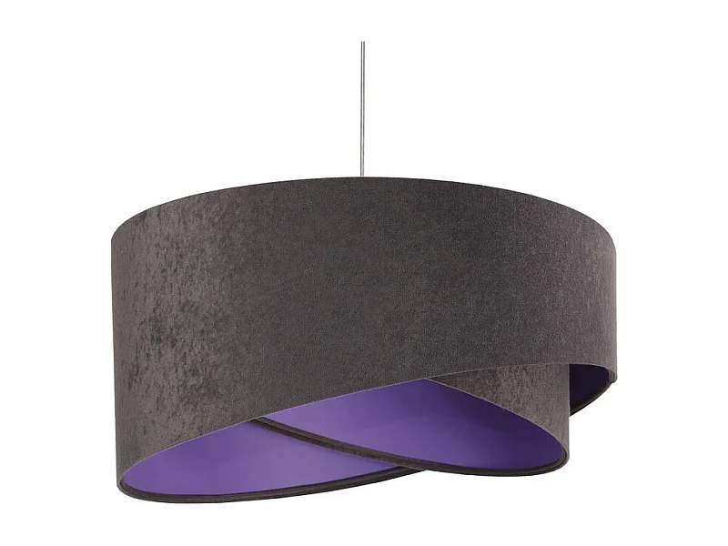Lampa wisząca GEMSTONE GRAY grafitowa/ciemnofioletowa