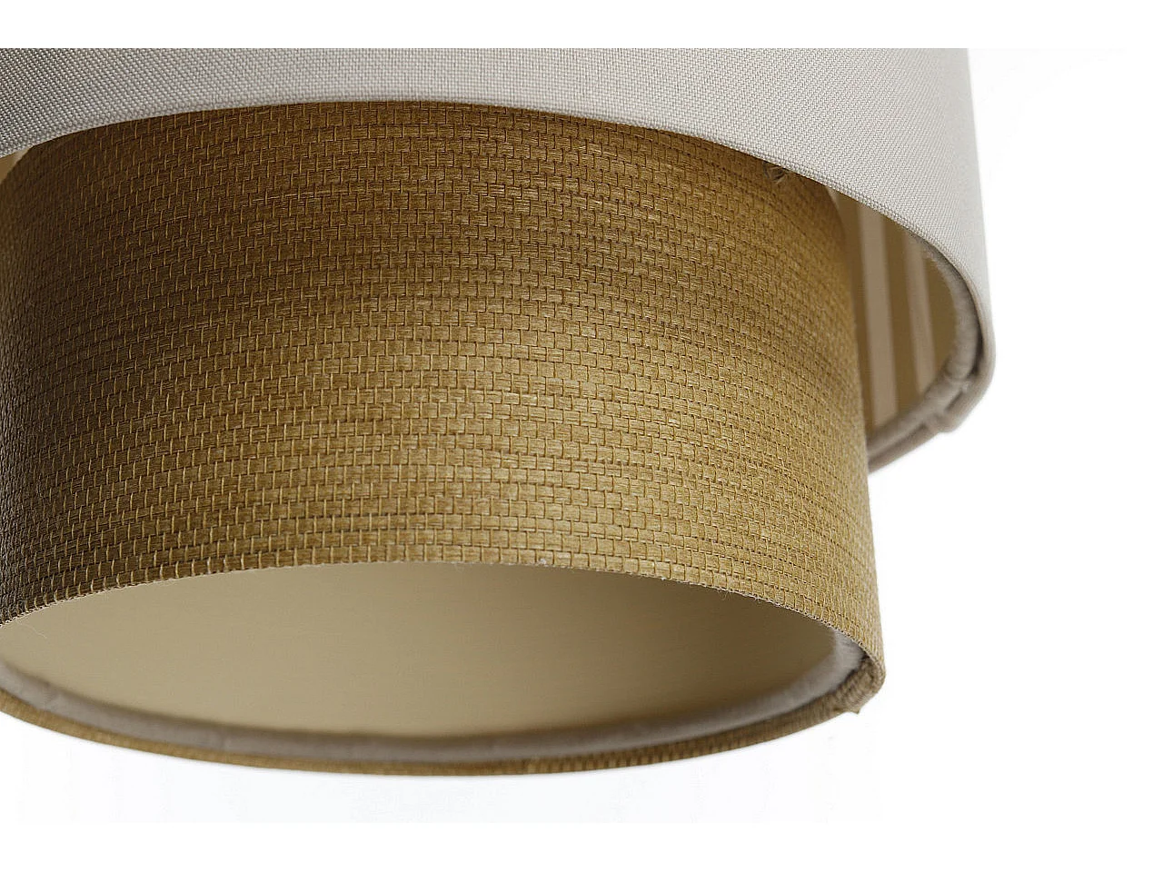 Lampa wisząca DUO LAMI LINE 20 kremowa/brązowa